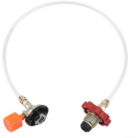 Transfert de gaz sans soudure avec adaptateur CB et fiable pour une utilisation fréquente (rouge)