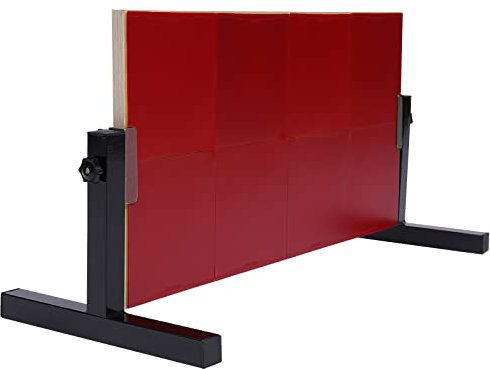 Tischtennis Rebound Board 360° Tischtennis Returnbrett Pro Return Rücksprungbrett Returnboard Trainingsgerät 66.5 * 33.5 * 2cm Rot PingPong Returnbrett für Home Gym Fitnessstudio