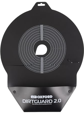 Dirt Guard 2.0 OX343 | Protects Motorcycle Disc Brakes and Wheels when Cleaning Motorbike/Bicycle Chain, Black