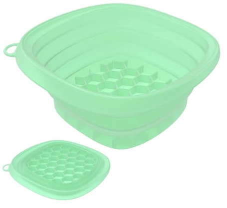 Face Plunge Bowl Silicone Foldable Reusable Cooling Cold | Foldable Basin Easy Clean Ice Bath Basin for Skin Care Kitchen Home SPA Daily Self Care Cooling Soothing Beauty
