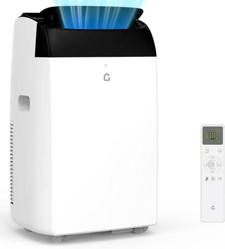 Climatiseur Mobile Silencieux 12000 BTU Climatiseur Portable sans Unité Extérieure,Écologique R290,Climatisation Mobile 4 Fonctions Refroidissement/Déshumidification/Ventilation/Suivi