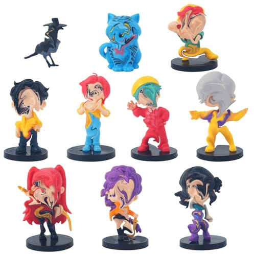 yumcute Kpop Figures, 10pcs Toys Model Set for Hunter Fans Boys Girls, Cute Dolls Anime Figure for Desk Display Birthday Cake Topper