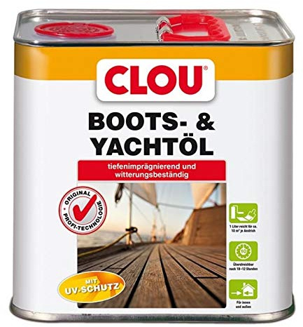 Alfred Clouth Clou Huile de bateau et de yacht Transparent 2,5 l