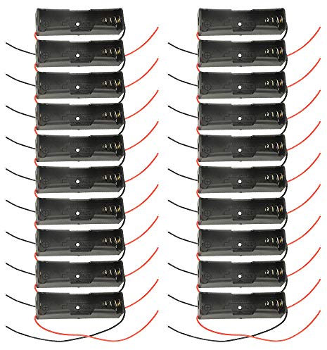 WMYCONGCONG 20 PCS 1 x 3.7V 18650 Battery Holder Case Plastic Battery Storage Box Case