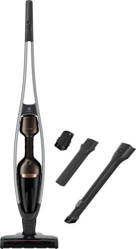 ELECTROLUX PQ91-50MB - Aspirador de Escoba y Mano Integrado - Pure Q9 - Compacto, manejable y Potencia Extrema/Aspirador ciclónico / 75 DB/Suelo y Techo + Accesorios