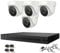 Hikvision Hilook 4Channel 5MP&40M HD CCTV Camera Systems,4x5MP Outdoor&Indoor Weatherproof (WHITE) Dome Security Camera, Motion Alert, Remote Access (1TB HDD)