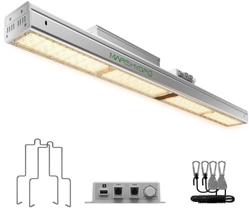 MARS HYDRO SP3000 2x4 LED Pflanzenlampe,Wifi Fernbedienung,Vollspektrum Grow Lampe,Dimmbar, Energieeffizienz, Kommerzielle Daisy Chain Grow Light für Seedling Veg und Blüte im 4x2 Grow Zelt
