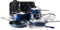 Blue Diamond Cookware Diamond Healthy Topf- und Pfannen-Set, antihaftbeschichtet, 20-teilig, Blau, Cookware Pots and Pans Set, 20 Piece