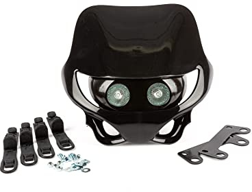 Scheinwerfermaske Enduro schwarz Supermoto 50cc