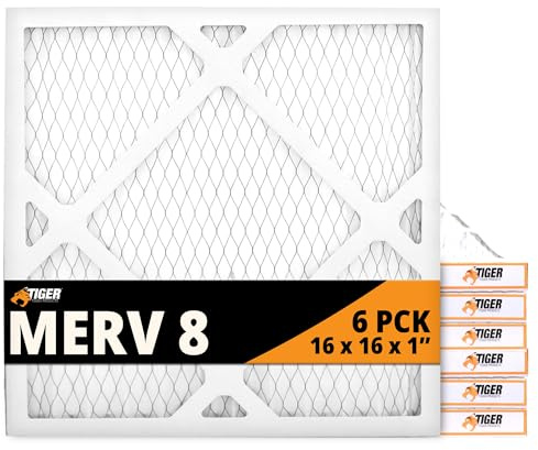 Tiger Tough Products Kompatibel/Ersatz 1st Stage Filter F270 für Dri-Eaz DefendAir HEPA 500 F284 Luftreiniger Negative Luftmaschine Luftwäscher 16 x 16 x 1 MERV 8, 6 Stück