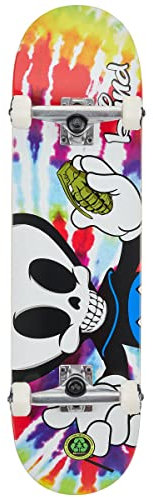 Skateboard Complete Grenade Reaper Character Tie Dye, 8.25 x 32.0