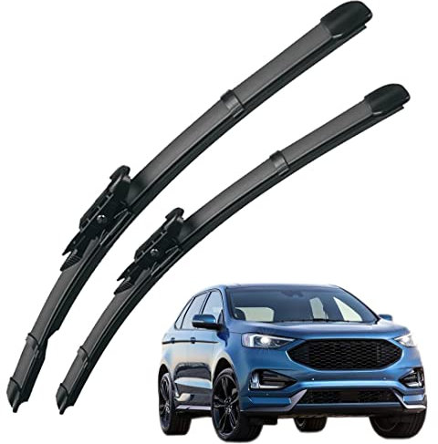 QHYTL Scheibenwischer Für Auto Scheiben Wiper Blades Für Edge 2015-2019 Wischerblatt Vorne Wischblätter Gummi Windshield Wipers 700mm+700mm fit Pinch-Tab Arme,Front Window Wiper 2pcs