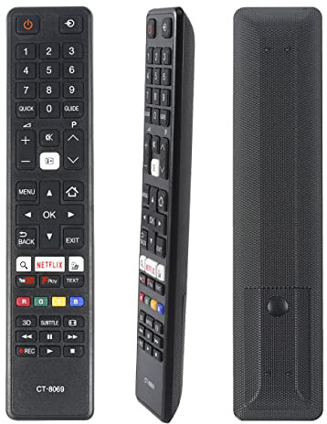CT-8069 Télécommande De Remplacement pour Toshiba TV 24D3753DB 24SW763DB 24W3753DB 28W3753DB 32D3653DB 32L3753DB 32W3753DB 40L3653DB 43L3653DB 43U5766DB 55U6663DB