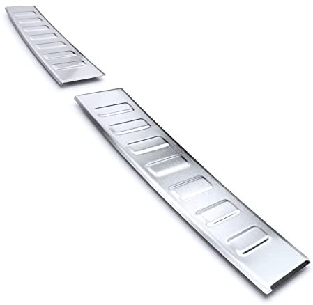 tuning-art BL1033 Ladekantenschutz mit Abkantung passend für Hyundai I20 3 BC3 2020-, Farbe:Silber