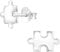 The Rose & Silver Company Women Girls 925 Sterling Silver Jigsaw Stud Earrings