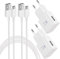 Ladegerät für Samsung Schnellladegerät Netzteil mit Micro USB Schnellladekabel 1.5M Kompatibel mit Samsung Galaxy S7 S7 Edge S6 S5 S4 S3 Note 5 4 Xcover 4 3 2 J4+ A5 A7 J5 J7 Tab (2er-Pack, Weiß)