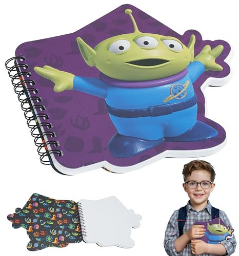 HOVUK Toy Story A5-Notizbuch für Kinder mit Spiralbindung, süßes Briefpapier, Schreibblock, Geburtstagsgeschenke für Kinder ab 3 Jahren (Toy Story Alien)