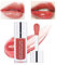 Prreal Tinted Lip Oil Plumping Gloss, Hydrating Glow Care Moisturizing Clear Toot for Dry Lips, Nourishing Water Glossy Glass Non-Sticky Shine Tint (Rosewood)