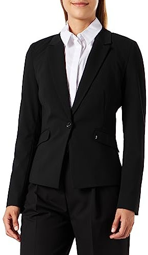 comma Damen 60.2.61.15.152.2134842 Blazer, 9999 schwarz, 36