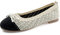 RVROVIC Women Flat Shoes Knitted Lightweight Slip-on Loafers Breathable Soft Comfortable Ballet Flats