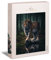 Ulmer Puzzleschmiede - Puzzle „Herrscher des dunklen Waldes“ - Der majestätische Sibirische Tiger pirscht in die Nacht - Tiger-Puzzle mit 1000 Teilen für Erwachsene - Puzzle Made in Germany
