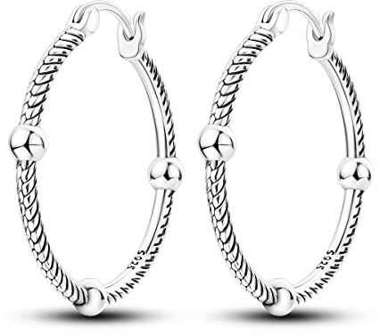 NARMO Ohrringe Silber 925 Creolen Ohrringe für Frauen