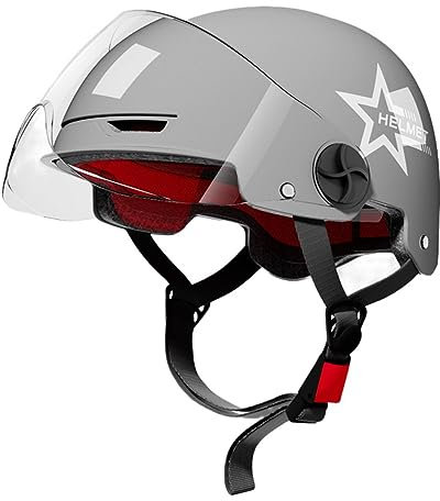 AOOPOO Aperto Casco Da Moto Portatile Jet ECE Omologato Retrò Motociclo Faccia Donna Uomo Scooter Per Adult Cruiser Chopper, Regolabile 56-63CM