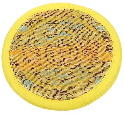 ibasenice Buddhistische Schalenpolster Klangschalenmatten Weicher Handgefertigt Nepal Stil Traditionelles Stickmuster Mit Muster Für Schalen Kissen