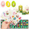 10pcs Ostern Tattoo Kinder, Temporäre Tätowierungen, Ostern Deko für Ostergeschenke - enthalten Ostereier, Häschen