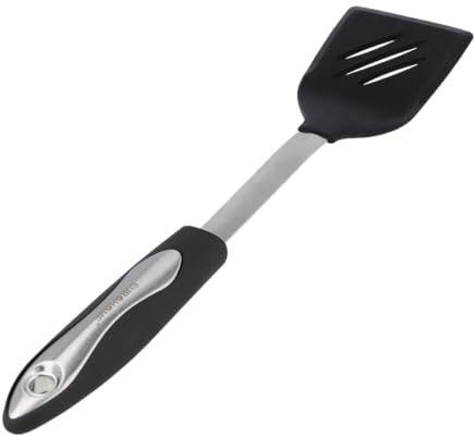 EUROHOME Pfannenwender CARMEN aus rostfreiem Edelstahl - Bratenwender hitzebeständig mit Kratzschutz - Pfannenheber 36 cm mit praktischem Aufhänger - Spülmaschinengeeigneter Grillwender