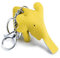 Festland DESIGN ® Schlüsselanhänger Elefant aus Leder Geschenk für Frauen Beste Freundin Partnerin Tasche Auto Zubehör Anhänger Glücksbringer (gelb)