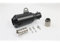 ORANGES Tuning Auspuff 51 MM Universal Motorrad Auspuffrohr Schalldämpfer Motorrad ATV Edelstahl Auspuffrohr Modifizierte Armaturen Motorrad Volles Auspuffsystem (Farbe : A Black)