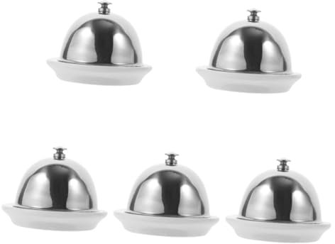 OUNONA 5pièces Assiette Céramique Pour Sauces Et Condiments Plat à Beurre Desserts Ustensile De Cuisine Pratique Et Décoratif