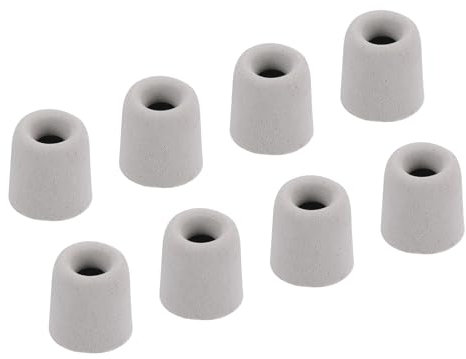 sourcing map Replacement Foam Ear Tips Earbuds Bud 4-4.7mm Small Size Earbuds Tips for Earphones Silver 8 Pcs