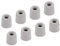 sourcing map Replacement Foam Ear Tips Earbuds Bud 4-4.7mm Small Size Earbuds Tips for Earphones Silver 8 Pcs