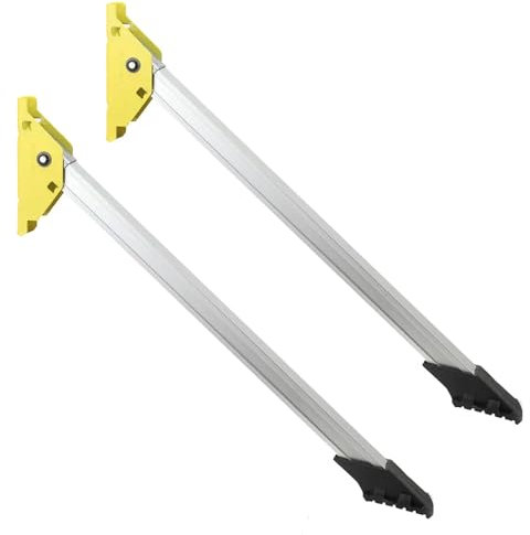 NICCOO 2 Pack Ladder Leg Stabilisers Anti Slip Ladder Feet Stabiliser Ladder Safety Support Legs with Rubber Feet
