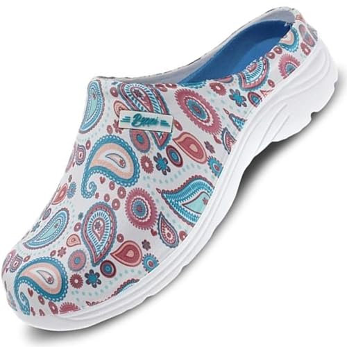 BEPPI Zuecos Comfort de la Marca Trabajo y Ocio Comodidad en Cualquier Ocasión Hospital Hogar Cocina e Jardín (Blanco, Sistema Tallas Calzado EU, Adulto, Mujer, Números, Mediano, 38)