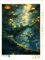 CALVENDO Puzzle Nachts im Wald - Waldgeister im Anime Stil | 1000 Teile Lege-Größe 48 x 64 cm Foto-Puzzle für glückliche Stunden