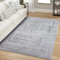 Teppich Kurzflor Wohnzimmer - Grau - 200x290 cm Rechteckig - Meliert, Geo-Muster - 3D-Effekt - Moderne Teppiche Flachflor Schlafzimmer, Esszimmer