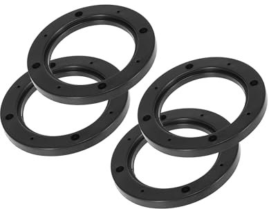Partuto 4pcs for 4 Inch Car Speaker Spacer Plastic 92mm ID Black Hollow Replacement