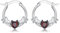 PARYFO Fledermaus Ohrringe 925 Sterling Silber Fledermaus Creolen Ohrringe Gothic Fledermaus Schmuck Geschenke für Frauen Mädchen, Sterling Silber