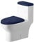 DRBIT Toilet Tank Lid Cover Stretch Velvet Toilet Lid Seat Cover Set Elastic Toilet Covers Set Wear Resistant Toilet Lid Cover and Toilet Tank Lid Cover Machine Wash for Bathroom Home(Navy)