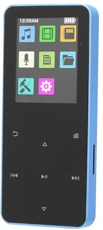 Yanmis Lettore MP3, Lettore Musicale HiFi Lossless Sound con Bluetooth, Libro Elettronico Integrato, Riproduzione di Foto e Video, Registratore Vocale, Supporta Fino a 64 GB, Touch (4GB)