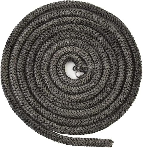 Daaxing Wood Stove Door Seal Wood Stove Rope,Heat Resistant Stove Fire Rope for Woodburner/Log Burner Doors Glass & Flue Seal,Round Fiberglass Seal for Wood Stoves (3M,10MM)