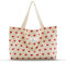 Emma Jonasson Jutebeutel mit Reißverschluss - Großer Shopper Damen mit Innentasche - Einkaufstasche mit langem Henkel - Perfekte Tasche XXL als Tote bag, Schultertasche, Stofftasche Herzen