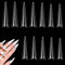 600 Stück Falsche Nägel Tipps Extra Lange Transparente Künstliche Nägel Konische Nageltips Acryl Full Cover Kunstnägel Stilett Nagel Tips für Damen Mädchen Nail Art DIY Ballerina Nagelspitzen