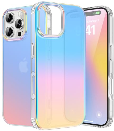 ALTORICO Hülle für iPhone 16 Pro Max Handyhülle Case, Schutzhülle für iPhone 16 Pro Max, Stoßfeste Kratzfeste Transluzent Matt, Irisierend