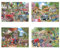 The House of Puzzles Farmer's Friends Jigsaw Set - 4 x BIG 250 Piece Jigsaws For Adults, Multi Puzzle Pack, Artist Illustrated, Deluxe Puzzle Gifts, Sustainably Made