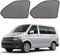 ZATOOTO Mosquitera Furgoneta Camper para VW T5/T6. Kit 2 Piezas Negras Magnéticas. Parasol con Protección UV, Apto para Viajes