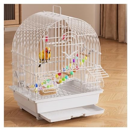 Vogelkäfige Vogelkäfig, Papageienkäfig, speziell, ökologisch, Villa, groß, for den Heimgebrauch Flugkäfig(Weiß)